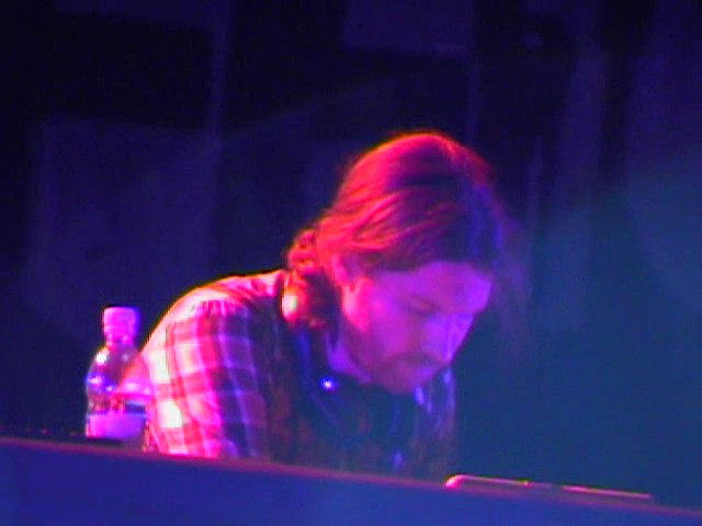 Aphex Twin performing in Turin in 2007