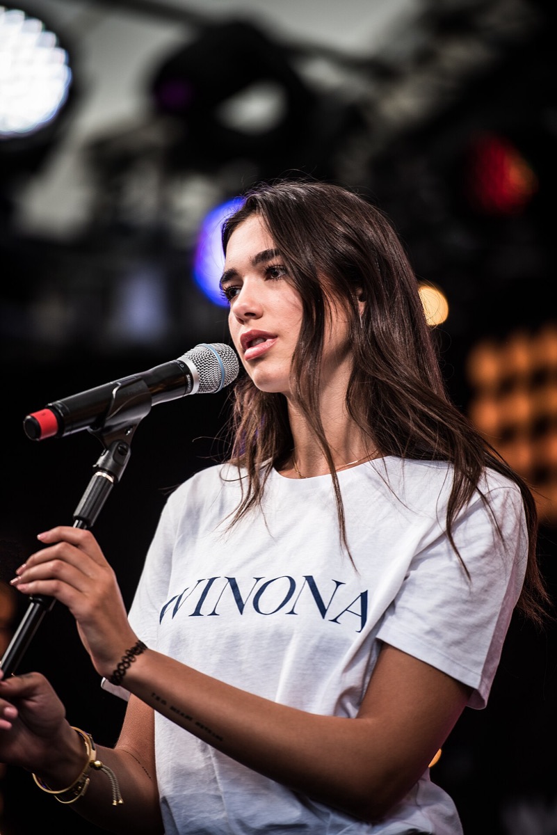Dua Lipa at the SWR3 New Pop Festival in 2016