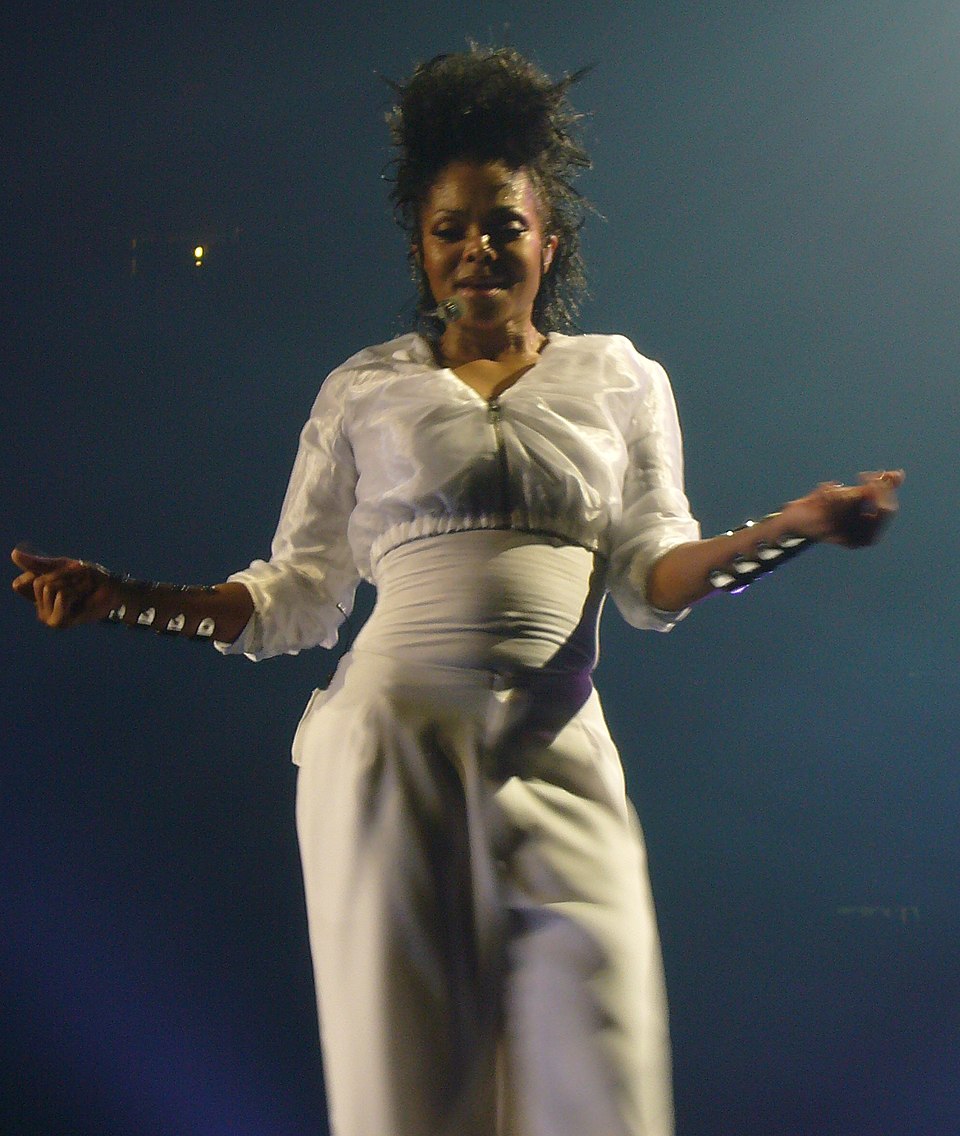 Janet Jackson performing live in concert