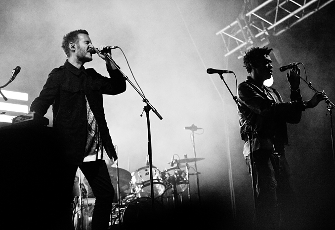 Massive Attack performing in Saint Petersburg in 2010