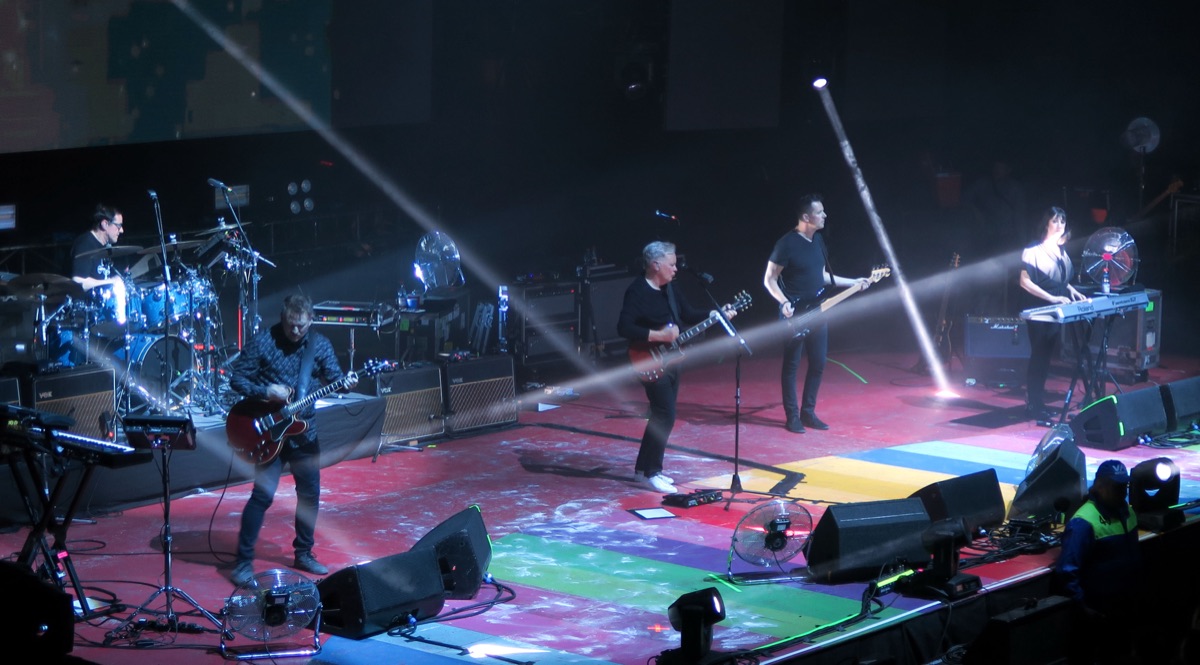 New Order performing in Chile in 2019
